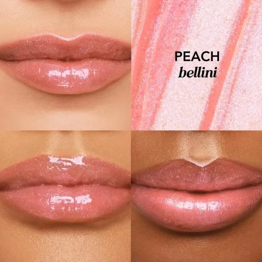 Polite Society Polite Pout Glossy Lip Balm Peach Bellini Full Size NIB
